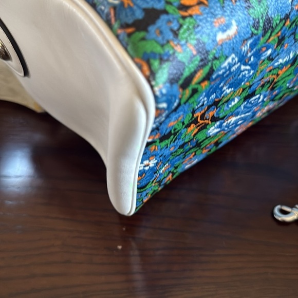 COACH Hand-painted Floral Crossbody Satchel - Picture 3 of 5